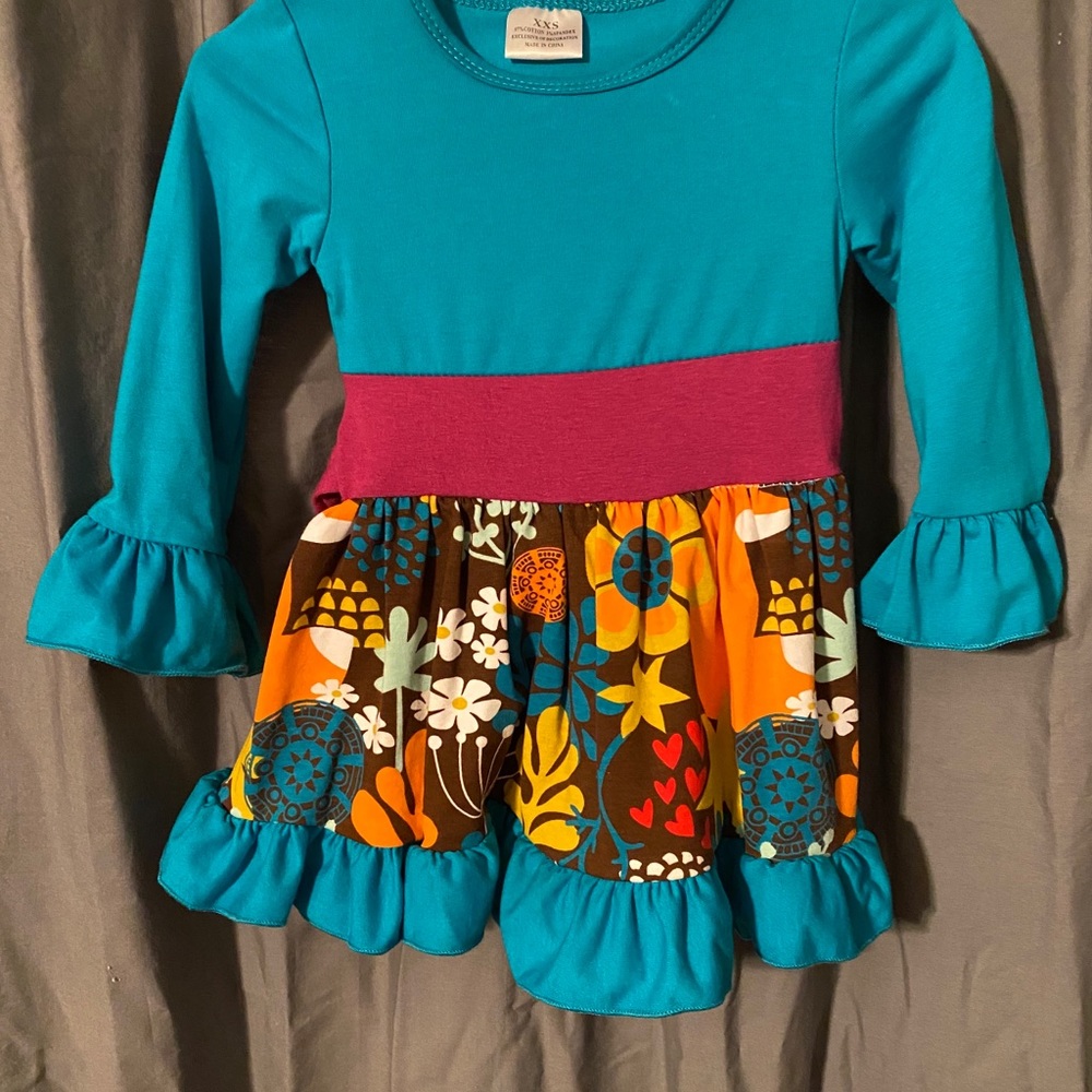 NEW Little girls Fox Fall theme dress